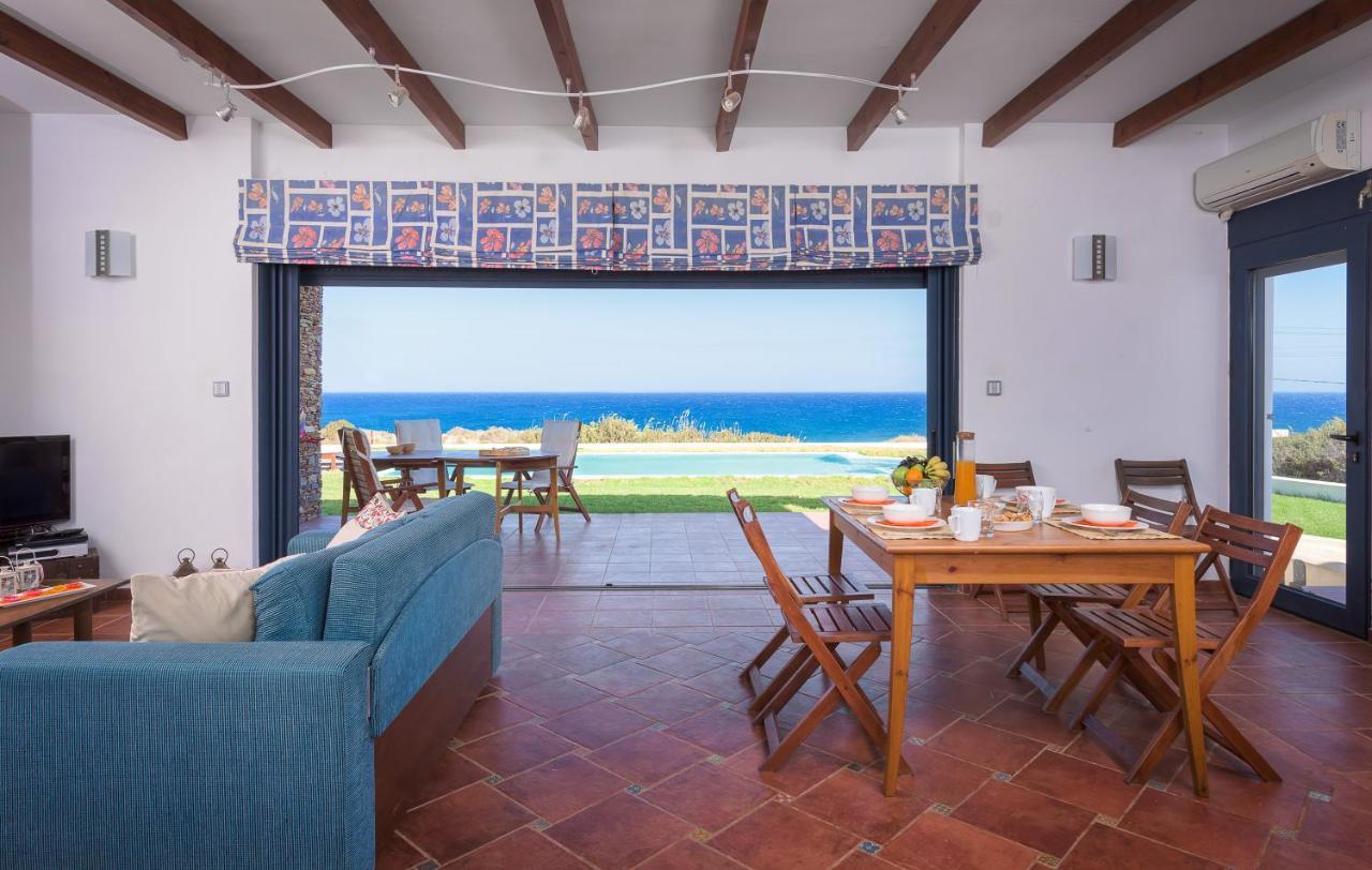 Cristelia Seafront & Pool Villa Lachania  Exterior photo